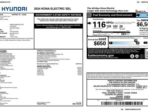 Used 2024 Hyundai Kona SEL FWD image 3