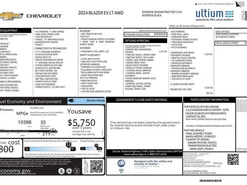 Used 2024 Chevrolet Blazer EV LT AWD/4WD image 13