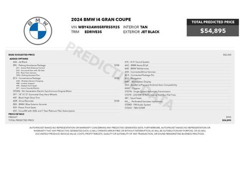 Used 2024 BMW i4 eDrive35 w/ Convenience Package RWD image 2