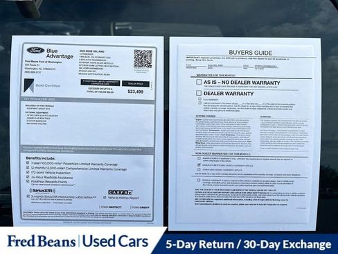 Certified 2022 Ford Edge SEL image 34