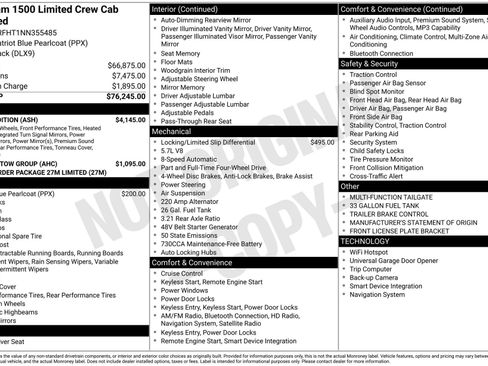 Used 2022 RAM 1500 Limited w/ Night Edition image 15