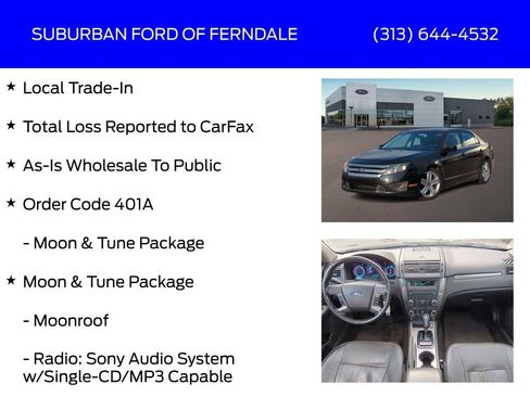 Used 2011 Ford Fusion Sport w/ 401A Rapid Spec Order Code image 4