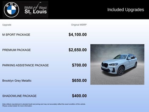 Used 2023 BMW X3 xDrive30i w/ M Sport Package AWD/4WD image 20