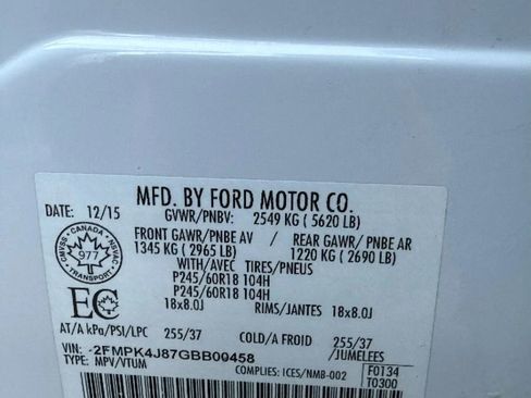 Used 2016 Ford Edge SEL w/ Canadian Touring Package image 33