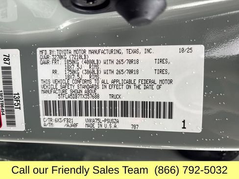 New 2026 Toyota Tundra SR5 w/ TRD Off-Road Package image 25