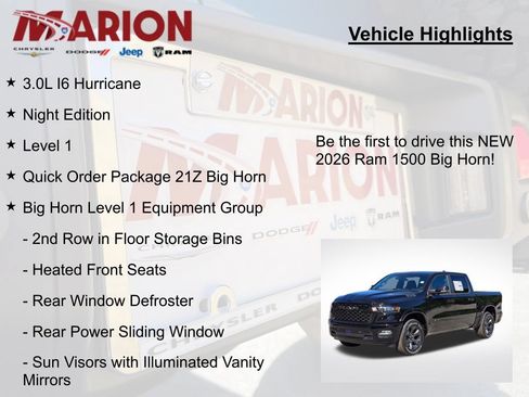 New 2026 RAM 1500 Big Horn w/ Night Edition AWD/4WD image 5