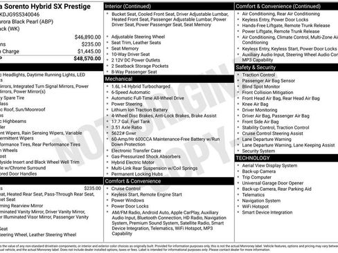 Certified 2025 Kia Sorento SX Prestige image 2