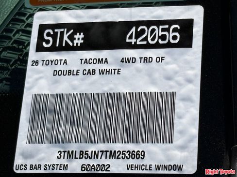 New 2026 Toyota Tacoma TRD Off-Road AWD/4WD image 28