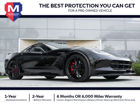 Used 2019 Chevrolet Corvette Stingray Coupe w/ Carbon Flash Badge Package RWD image 1