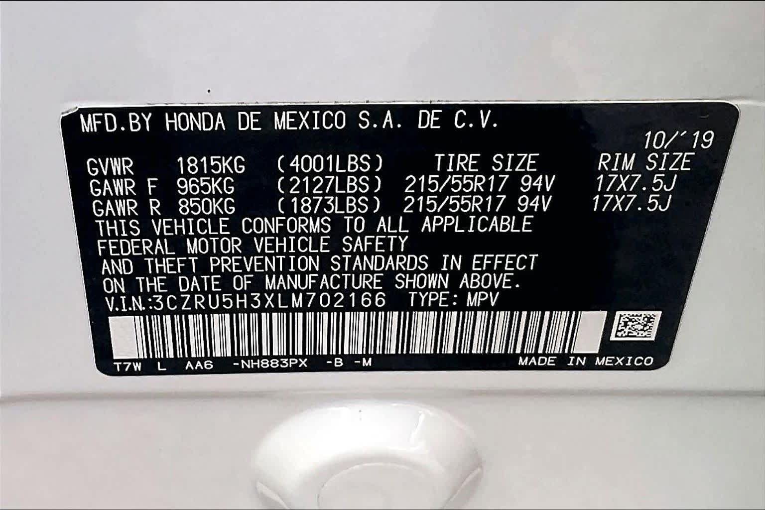 Used 2020 Honda HR-V LX image 33
