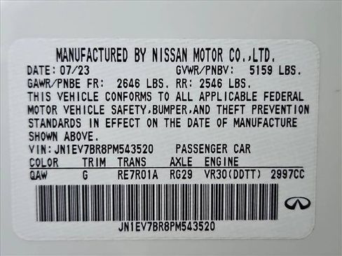 Used 2023 INFINITI Q50 Luxe AWD/4WD image 25