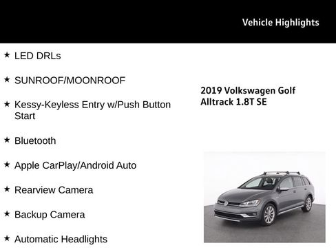 Used 2019 Volkswagen Golf Alltrack SE AWD/4WD image 27