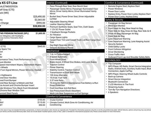 Used 2021 Kia K5 GT-Line w/ GT-Line FWD Premium Package image 2