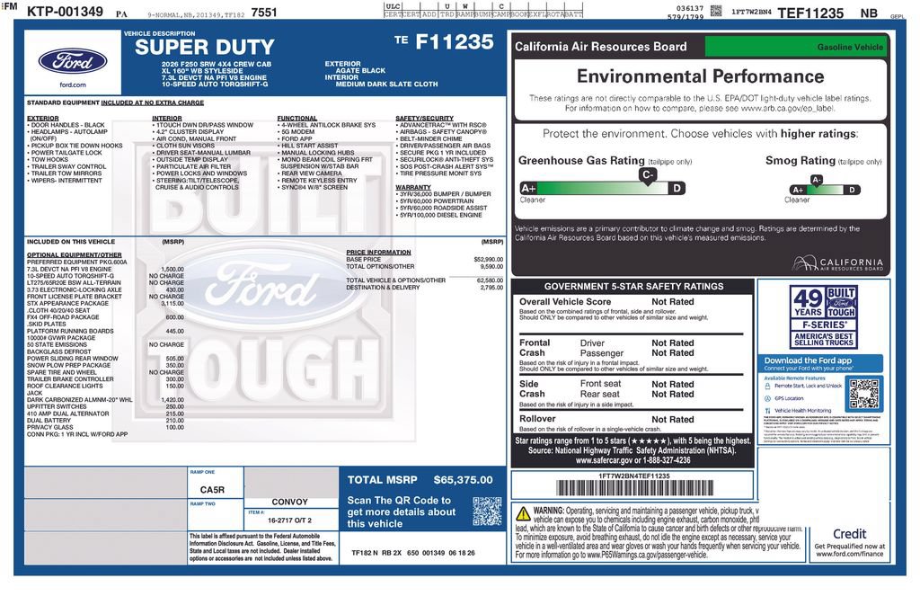 New 2026 Ford F250 XL w/ STX Appearance Package AWD/4WD image 5