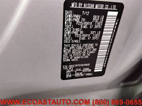 Used 2012 Nissan Quest SV w/ Value Cargo Pkg image 19