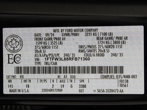 Used 2024 Ford F150 XLT w/ Equipment Group 302A MID AWD/4WD image 80