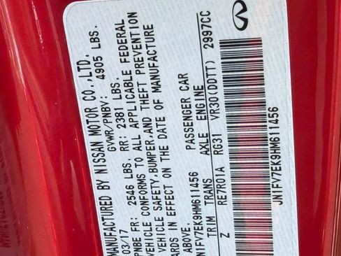 Used 2017 INFINITI Q60 Red Sport 400 RWD image 31