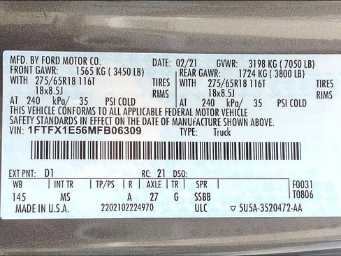 Used 2021 Ford F150 XLT AWD/4WD image 32