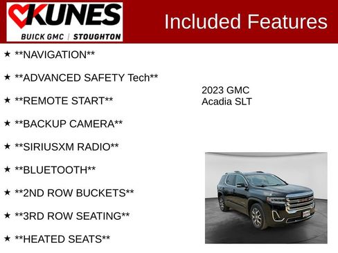 Used 2023 GMC Acadia SLT AWD/4WD image 2