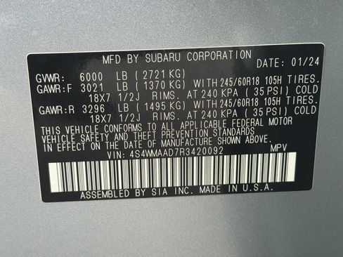 Used 2024 Subaru Ascent 8-Passenger AWD/4WD image 52