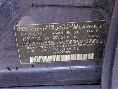 Used 2012 Hyundai Sonata Limited w/ Navigation Pkg FWD image 15