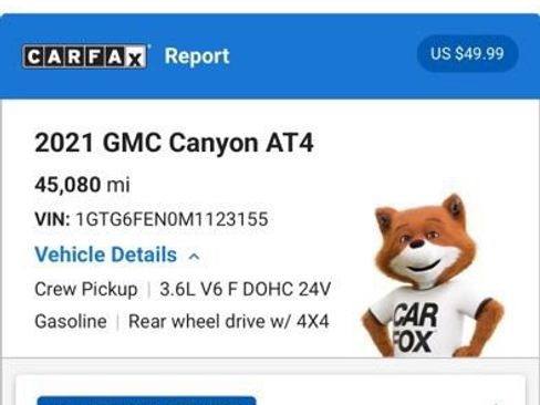 Used 2021 GMC Canyon AT4 w/ Trailering Package AWD/4WD image 5
