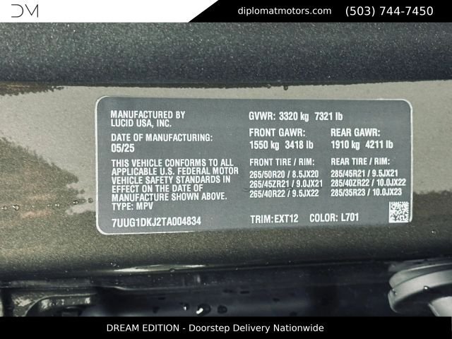 Used 2026 Lucid Gravity Dream AWD/4WD image 52