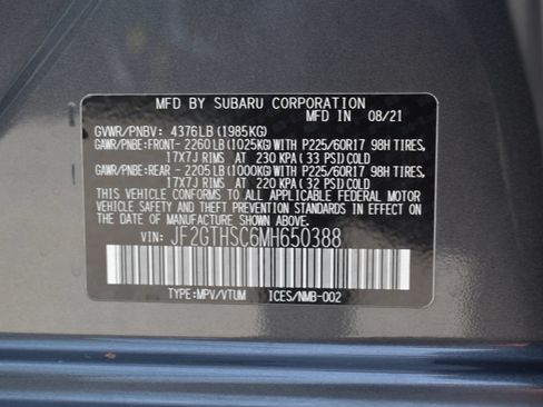 Used 2021 Subaru Crosstrek 2.5i Sport w/ Moonroof Package AWD/4WD image 36