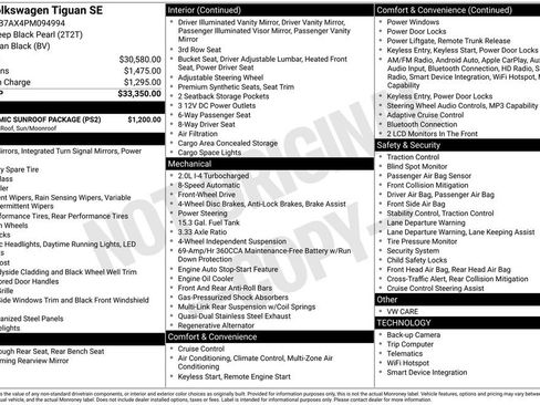 Used 2023 Volkswagen Tiguan SE w/ Panoramic Sunroof Package FWD image 13