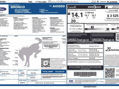 Certified 2023 Ford Bronco Heritage Edition AWD/4WD image 22