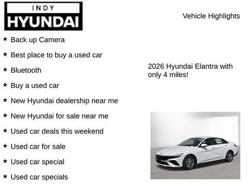 New 2026 Hyundai Elantra SE w/ Cargo Package FWD image 7