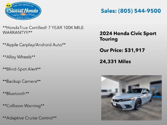 Used 2024 Honda Civic Sport Touring image 6