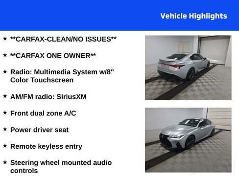 Used 2024 Lexus IS 350 F Sport w/ Navigation Package image 4
