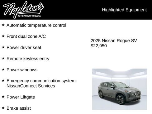 Used 2025 Nissan Rogue SV FWD image 2