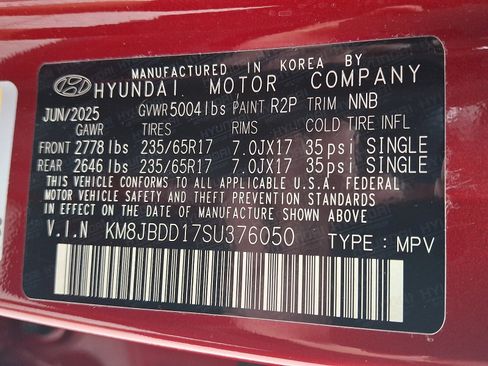 Certified 2025 Hyundai Tucson Blue AWD/4WD image 27