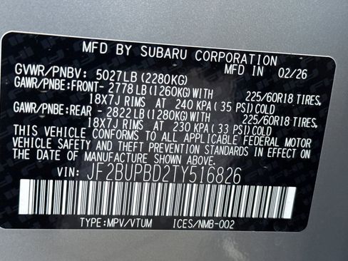 New 2026 Subaru Outback Premium image 28