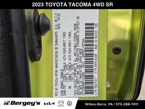 Used 2023 Toyota Tacoma TRD Sport w/ Black Out Package (TMS) AWD/4WD image 30