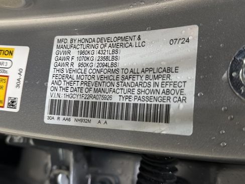 Used 2024 Honda Accord LX image 40