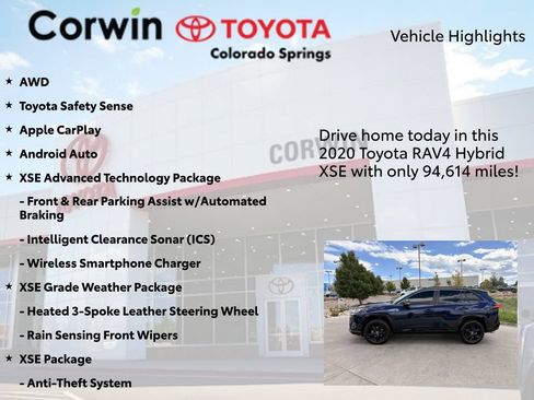 Used 2020 Toyota RAV4 XSE AWD/4WD image 7
