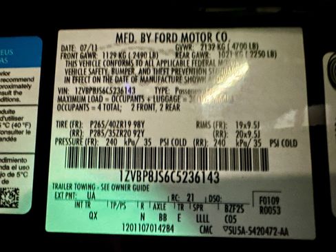 Used 2012 Ford Mustang Shelby GT500 w/ SVT Performance Pkg image 32