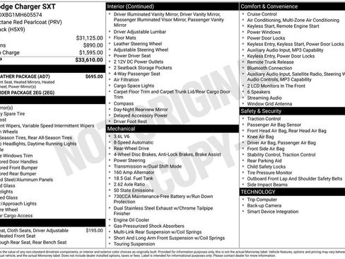Used 2021 Dodge Charger SXT w/ Cold Weather Package RWD image 2