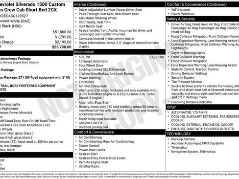 Used 2025 Chevrolet Silverado 1500 Custom Trail Boss AWD/4WD image 6