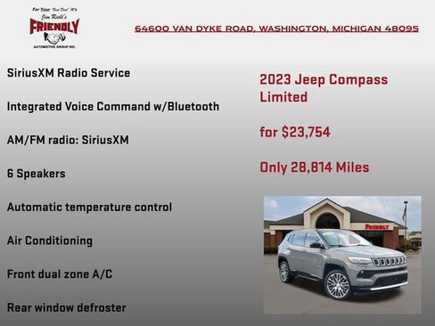Used 2023 Jeep Compass Limited w/ Elite Group AWD/4WD image 30