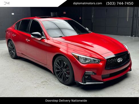 Used 2021 INFINITI Q50 Red Sport 400 w/ Proactive Package image 9
