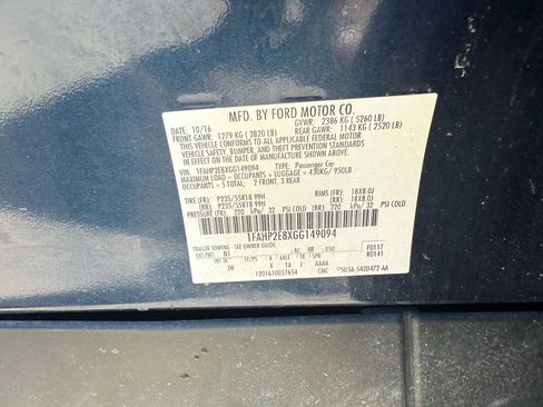 Used 2016 Ford Taurus SEL w/ Equipment Group 201A image 36