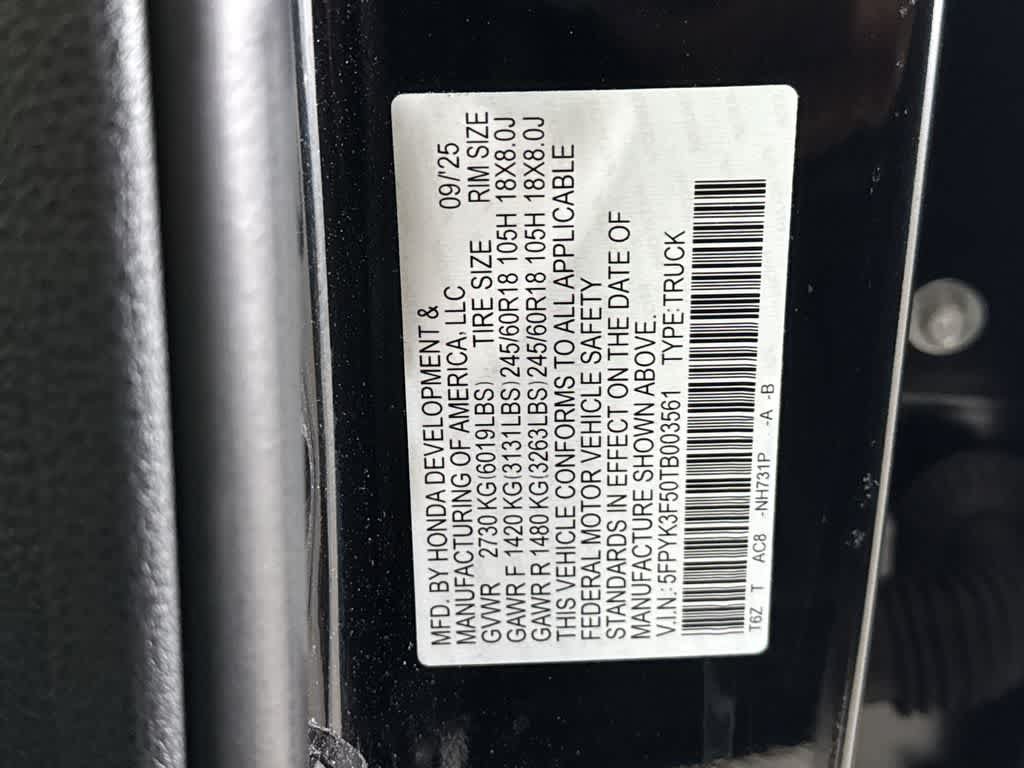 Certified 2026 Honda Ridgeline RTL image 28