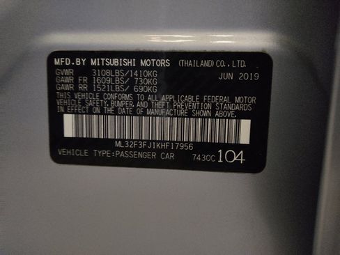 Used 2019 Mitsubishi Mirage G4 ES FWD image 33