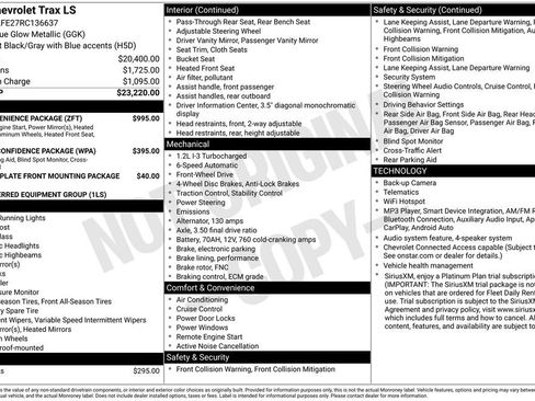 Used 2024 Chevrolet Trax LS w/ LS Convenience Package FWD image 20