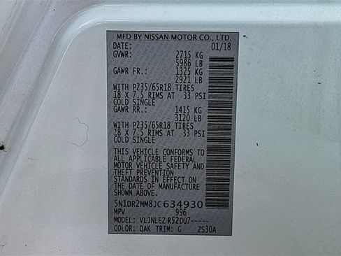 Used 2018 Nissan Pathfinder SV AWD/4WD image 33