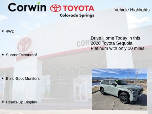 Used 2026 Toyota Sequoia Platinum image 8